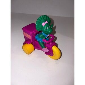 Vintage 1993 Barney & Friends Baby Bop‎ Tricycle Toy Figurine Pizza Delivery